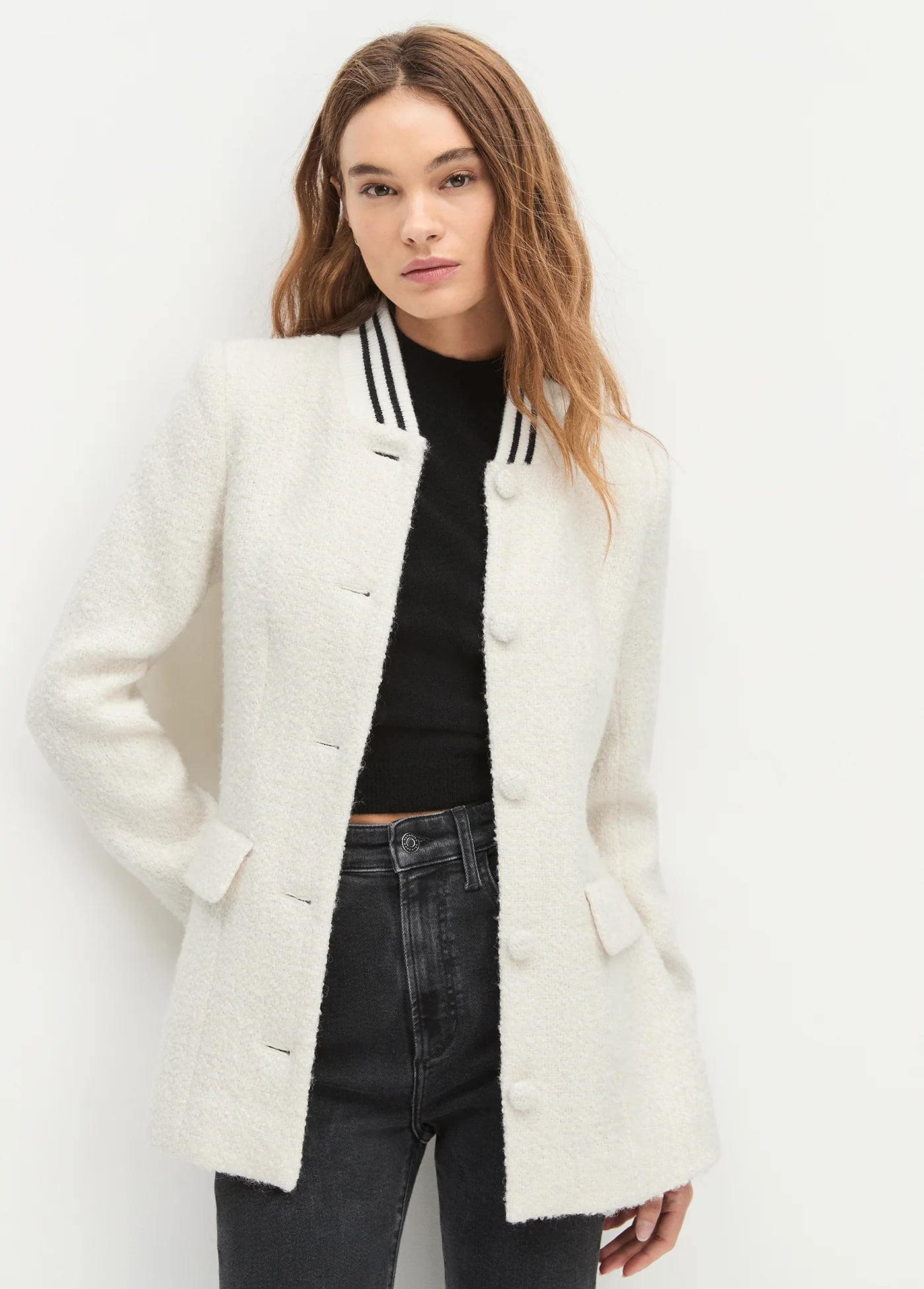 Favorite Daughter The varsity Boucle Blazer