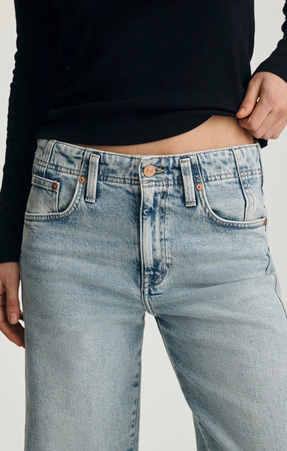 Nica Twisted Barrel Jeans Mavi