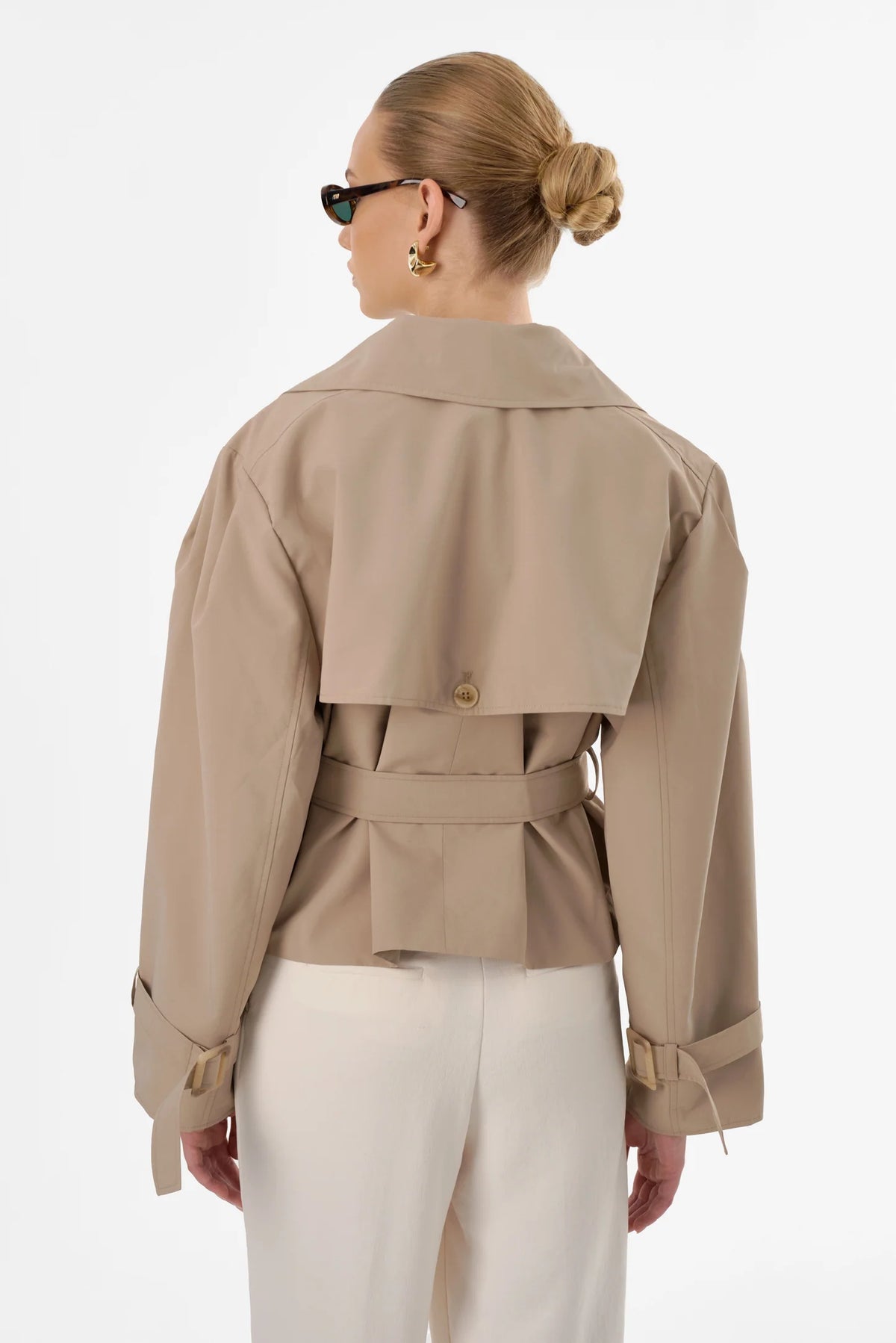 Quinn Cropped Trench Coat