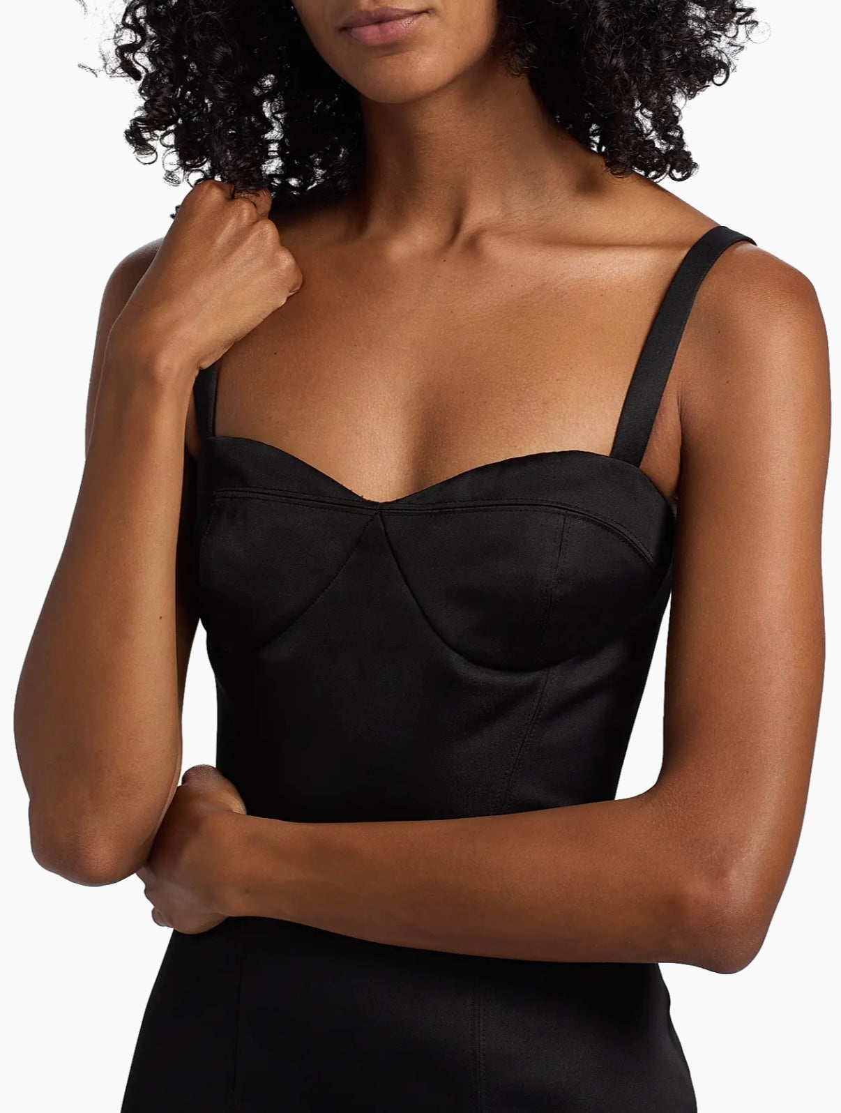 Solene Bustier Sculpted Midi Dress
