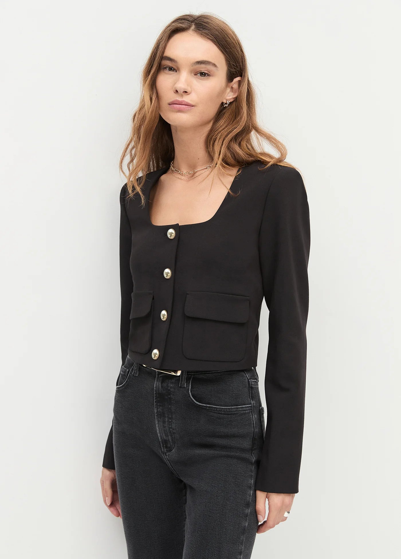 THE LAURA CROP JACKET Favorite Daughter