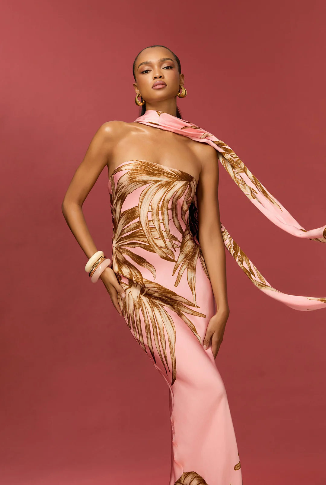 Fawn Strapless Maxi Dress Rococo Sand