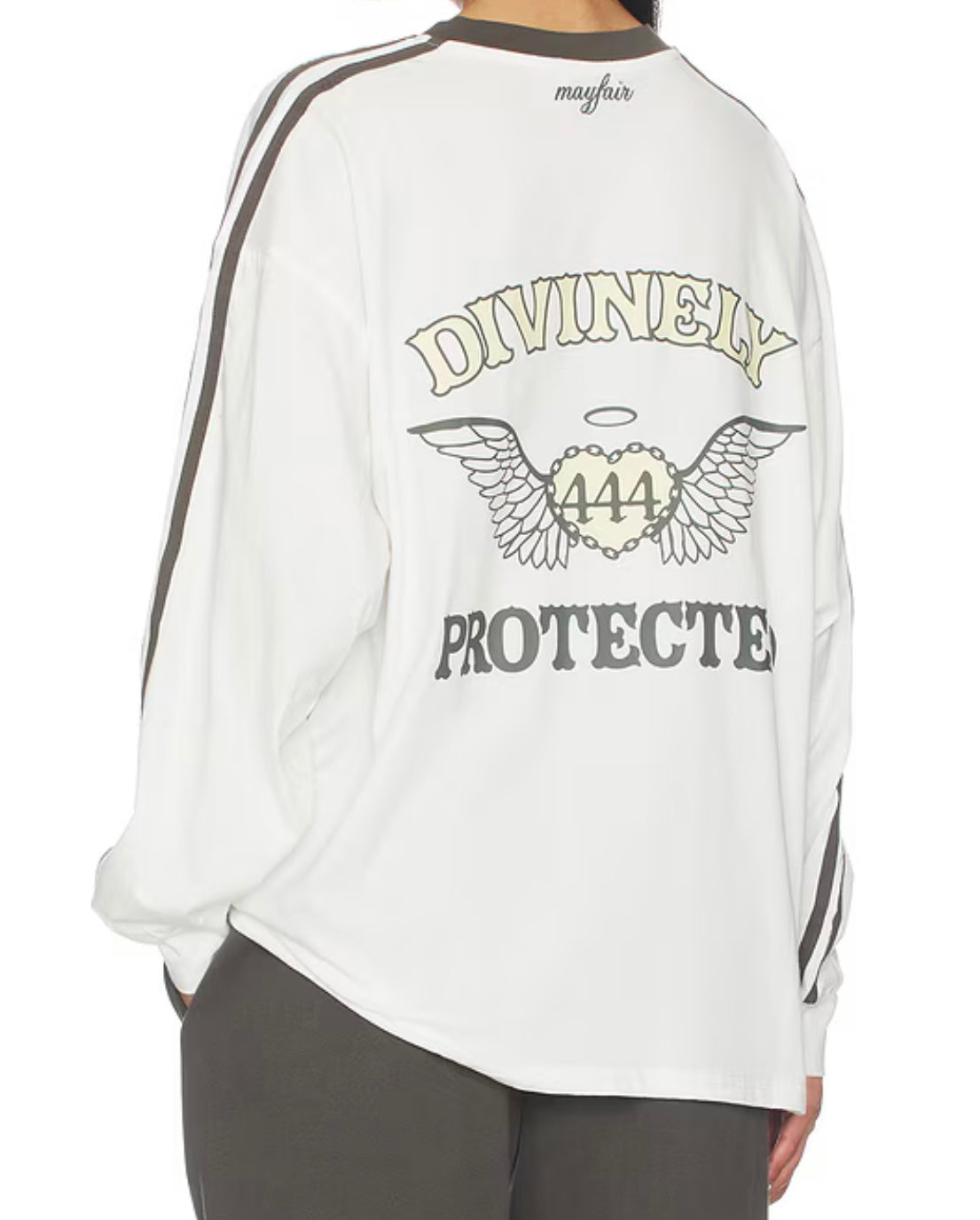 Divinely Protected Long Sleeve Tee in White
The Mayfair Group
