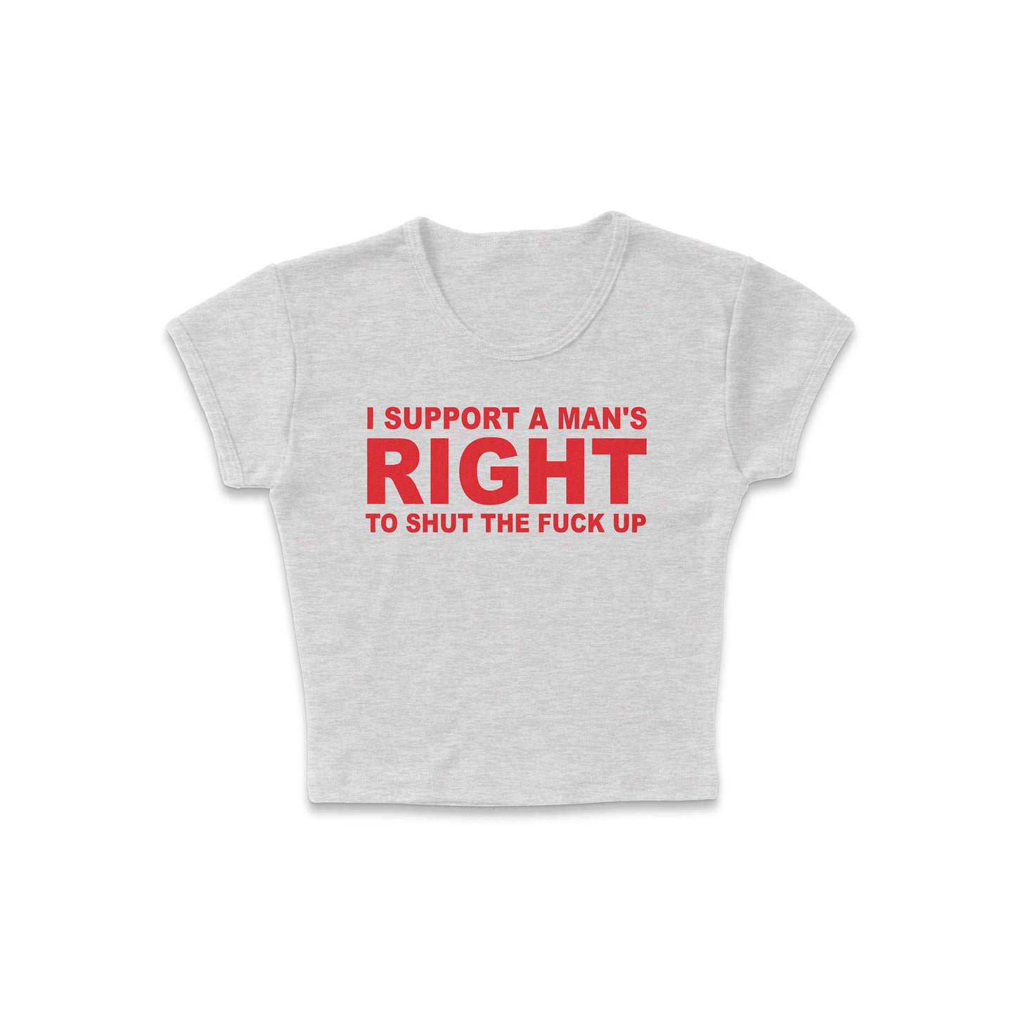 femfetti - Support His Right Micro Rib Baby Tee