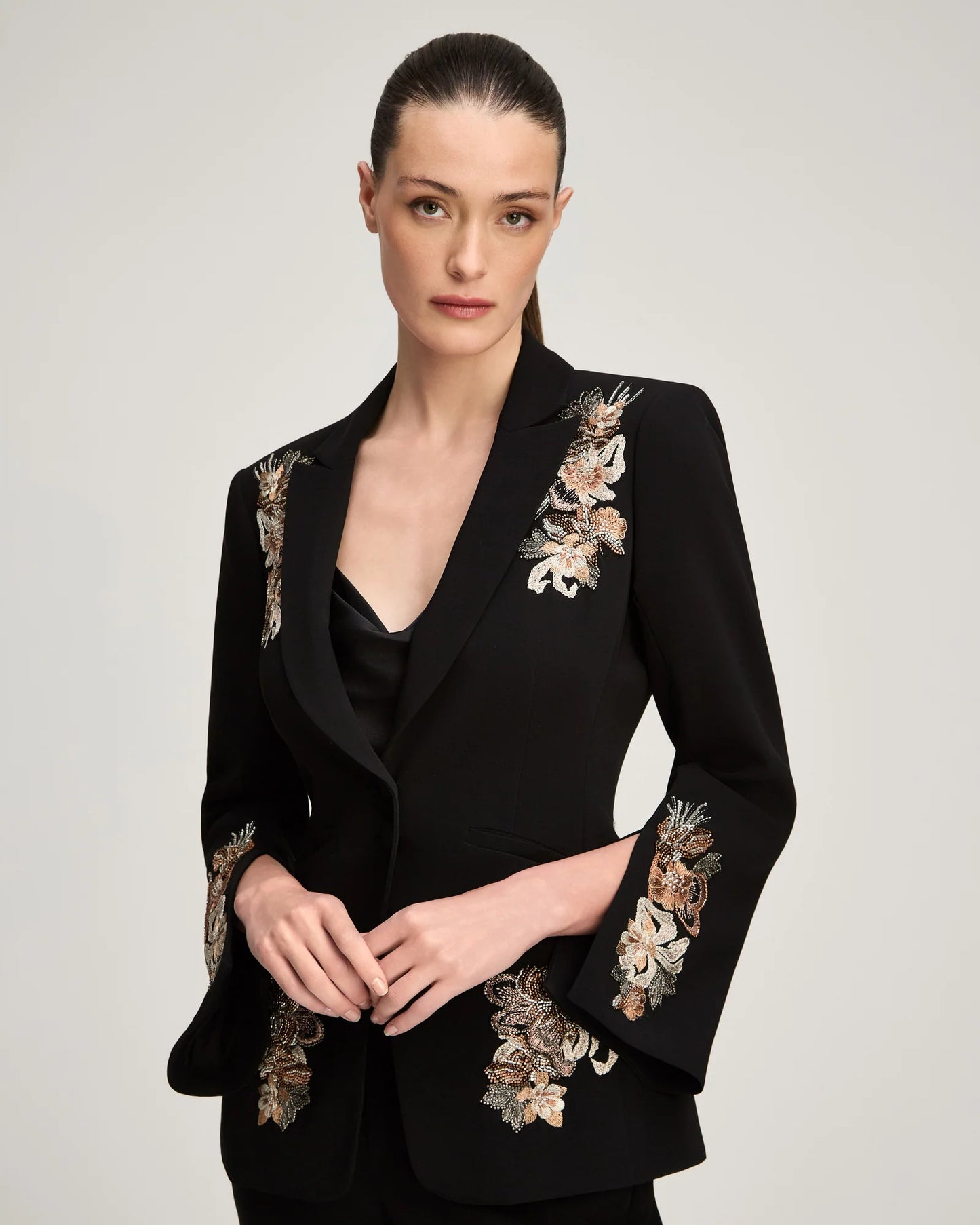 Rhinestone Floral Border Isby Jacket