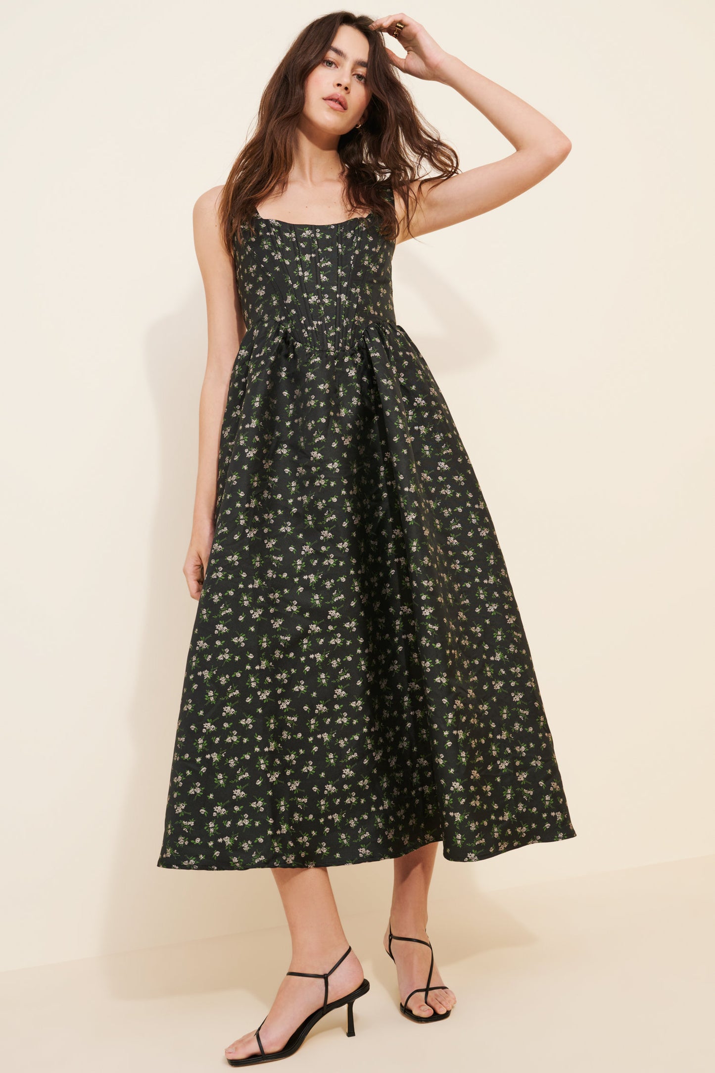 Celine Bustier Midi Dress