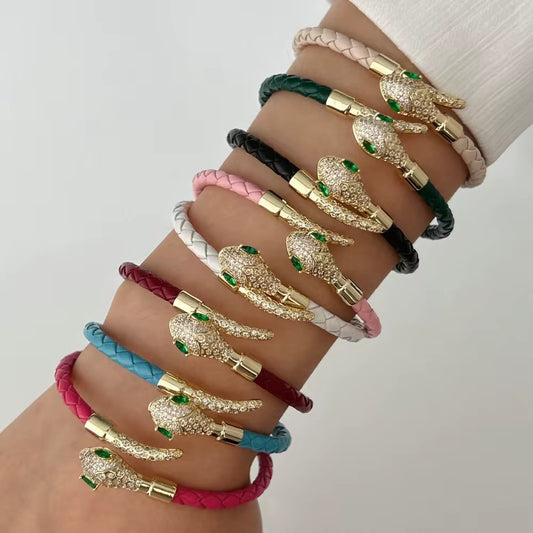 Viper Luxe Leather Bracelet