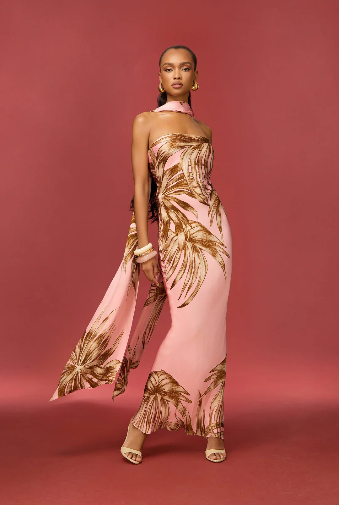 Fawn Strapless Maxi Dress Rococo Sand
