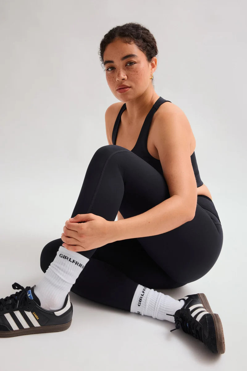 GIRLFRIEND Collective Black Paloma Racerback Bra