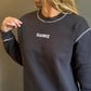 GANNI Isoli Dark Rose Relaxed Sweatshirt