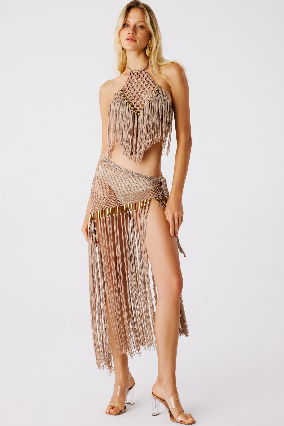 Aria Hand Crochet Halter Top