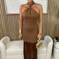 Toffee Fringe Dress