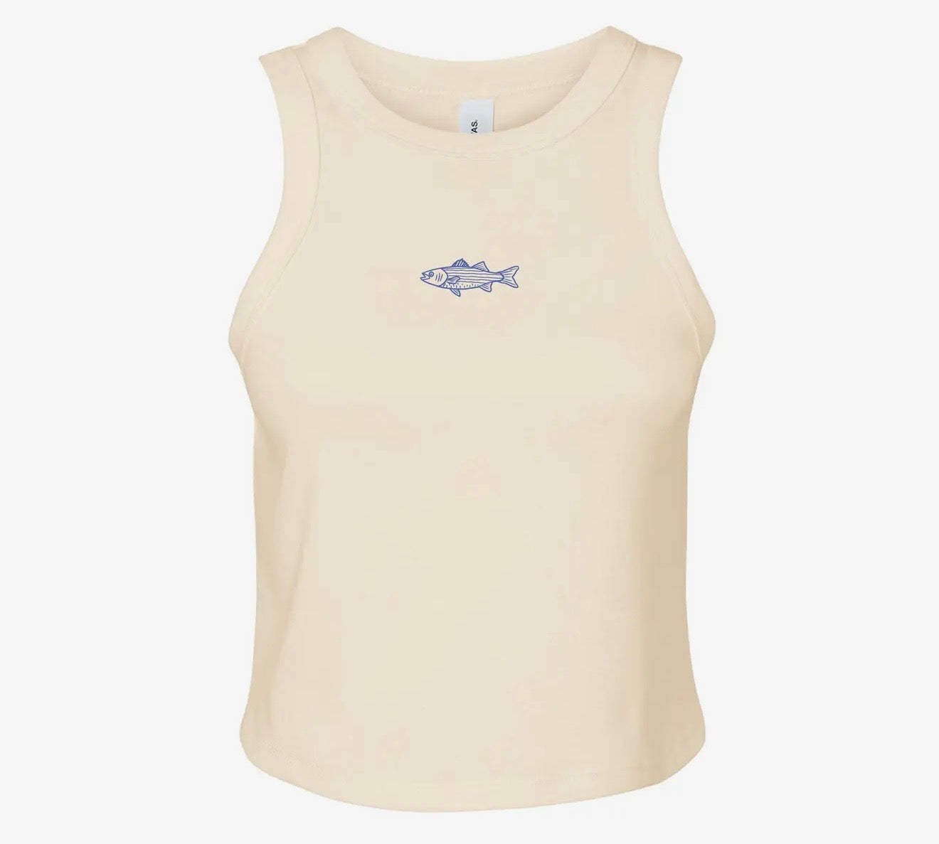 Freshwater Fish Ribbed Racer Tank