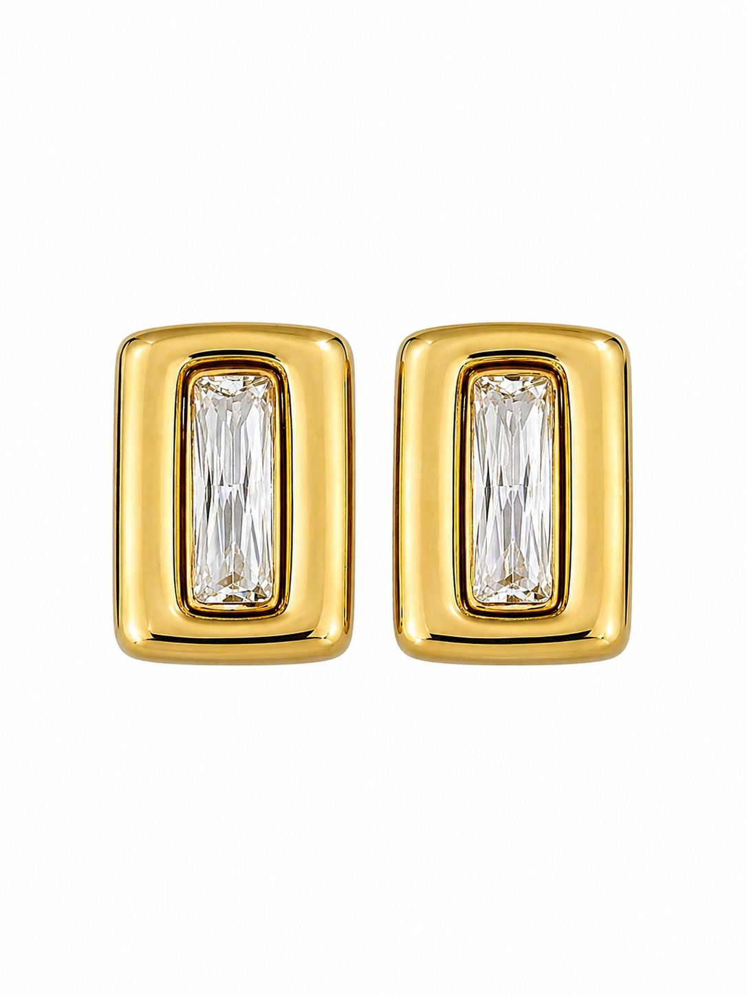 Gold Frame Earrings