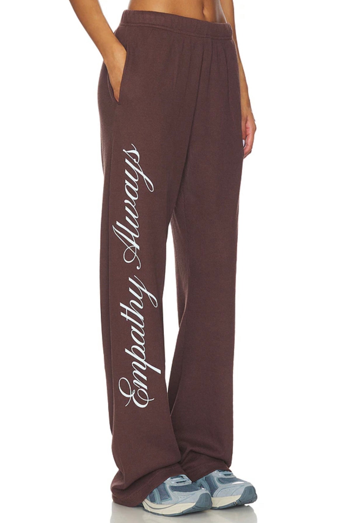 Empathy Always Waffle Wide Leg Sweatpants The Mayfair Group brand:The Mayfair Group