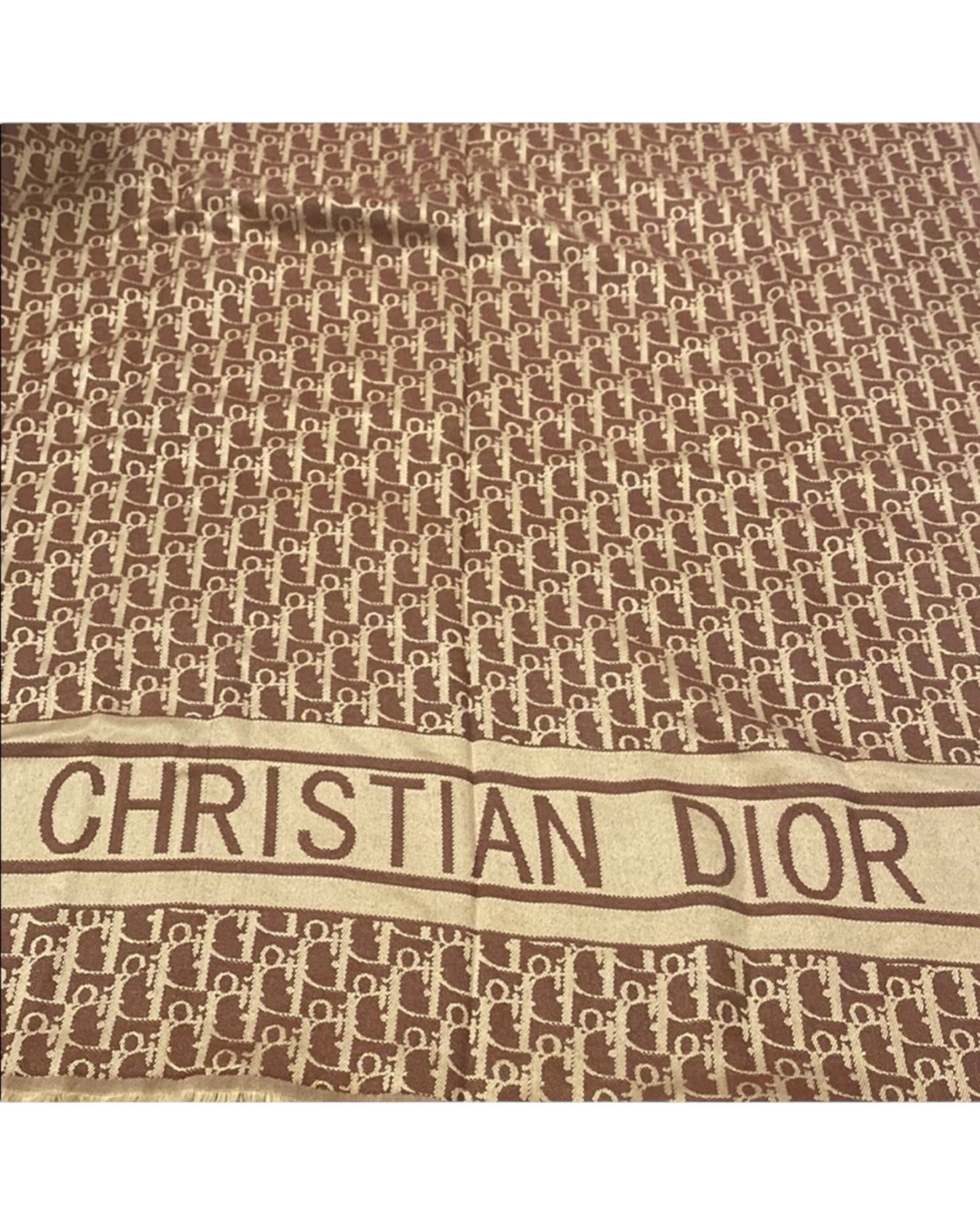 Christian Dior Tan scarf