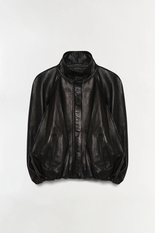 Jada Leather Cape Jacket