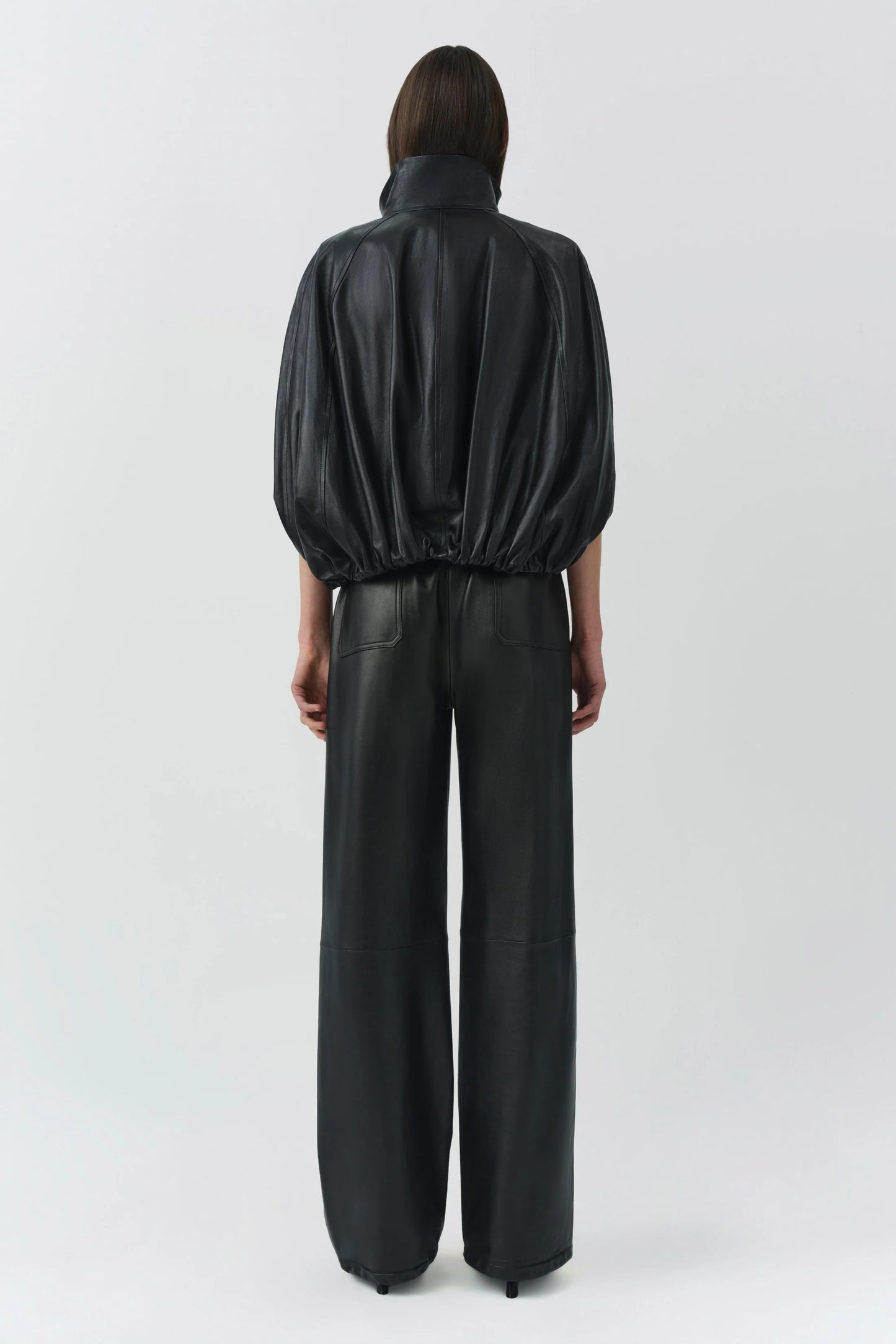 Jada Leather Cape Jacket