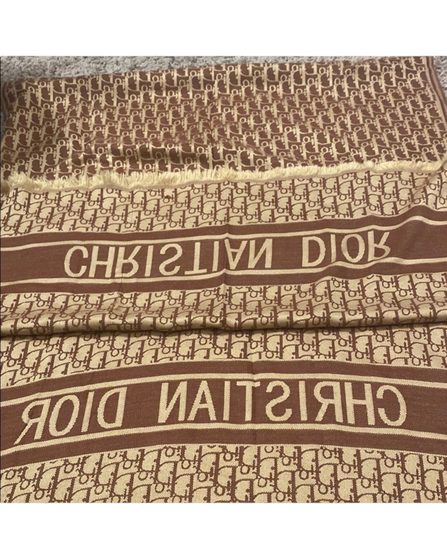 Christian Dior Tan scarf
