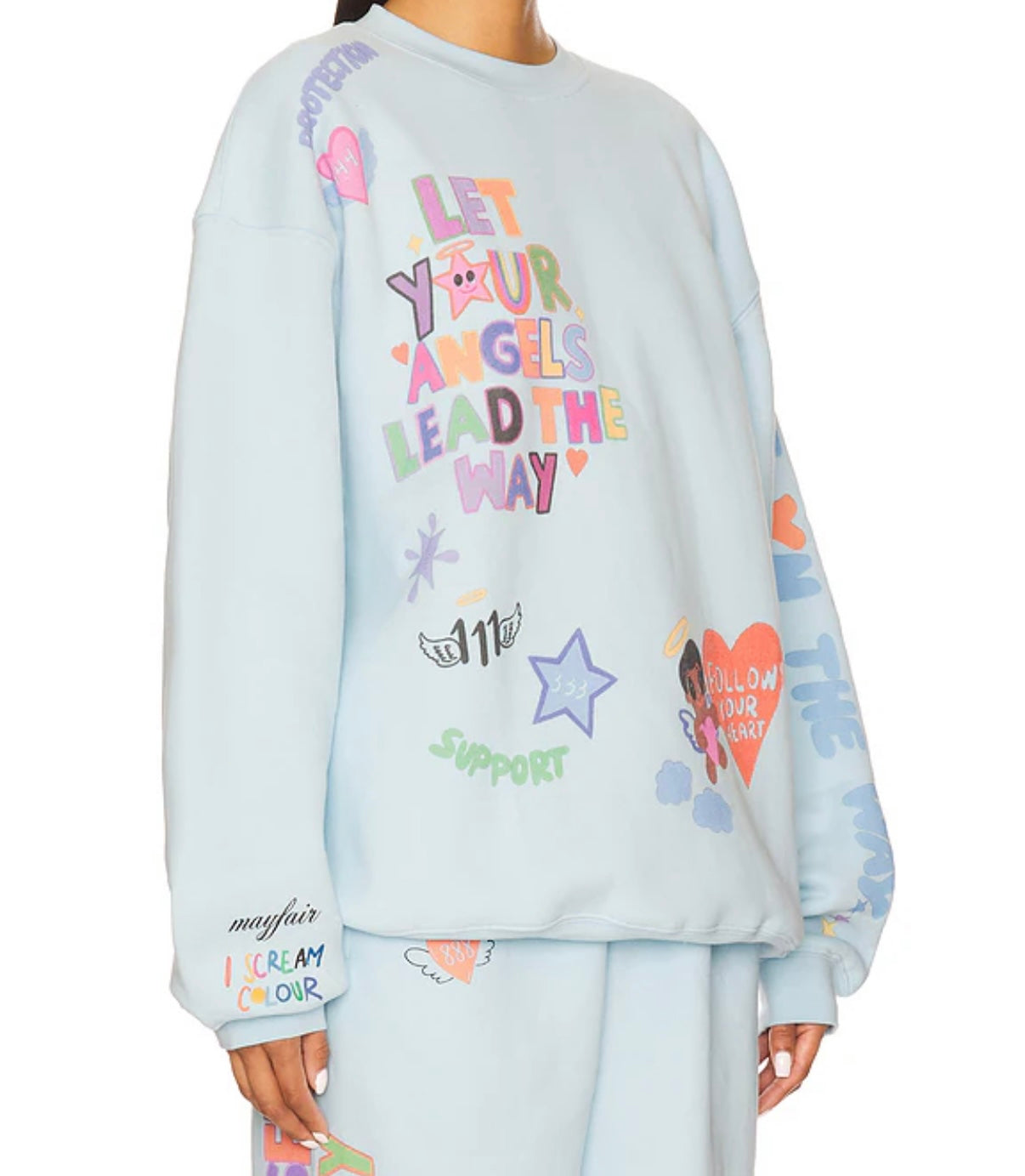 The Mayfair Group Angels All Around Crewneck