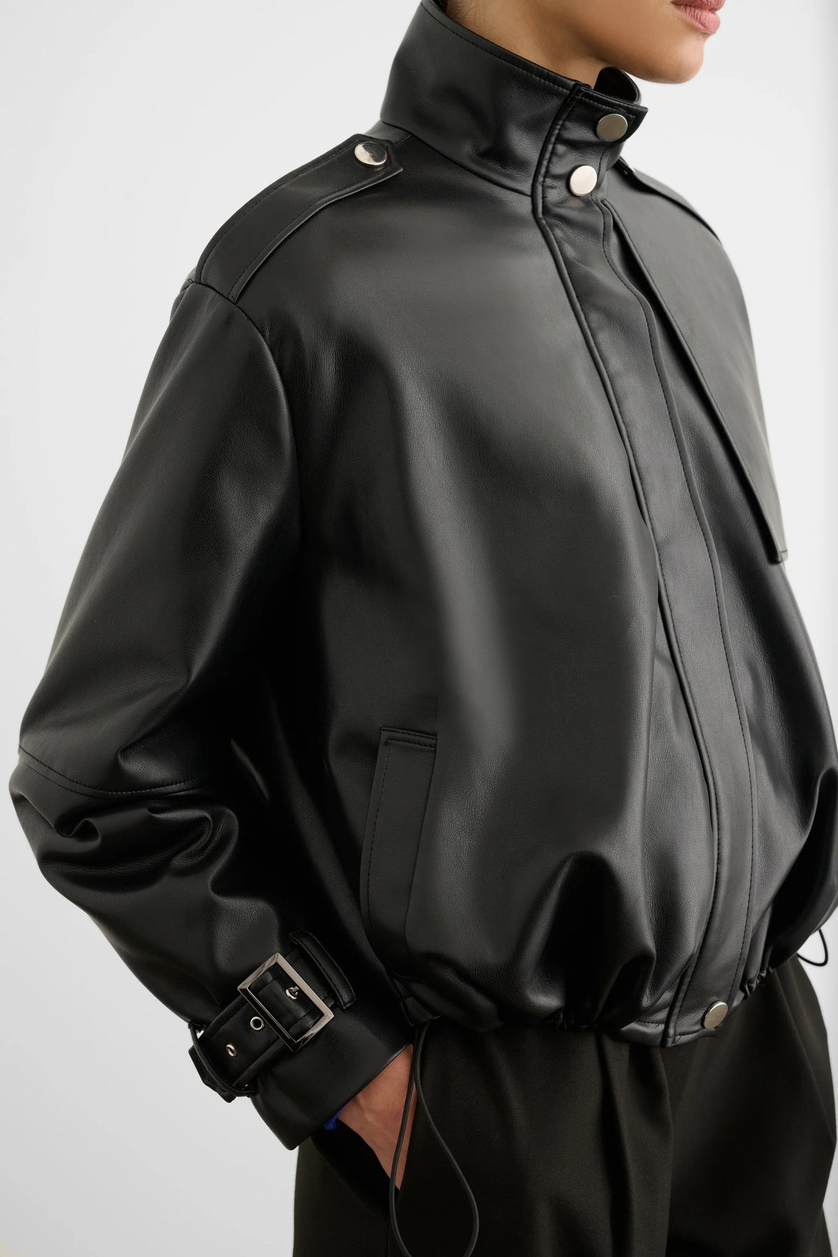 The Alyssa Funnel Neck Bomber