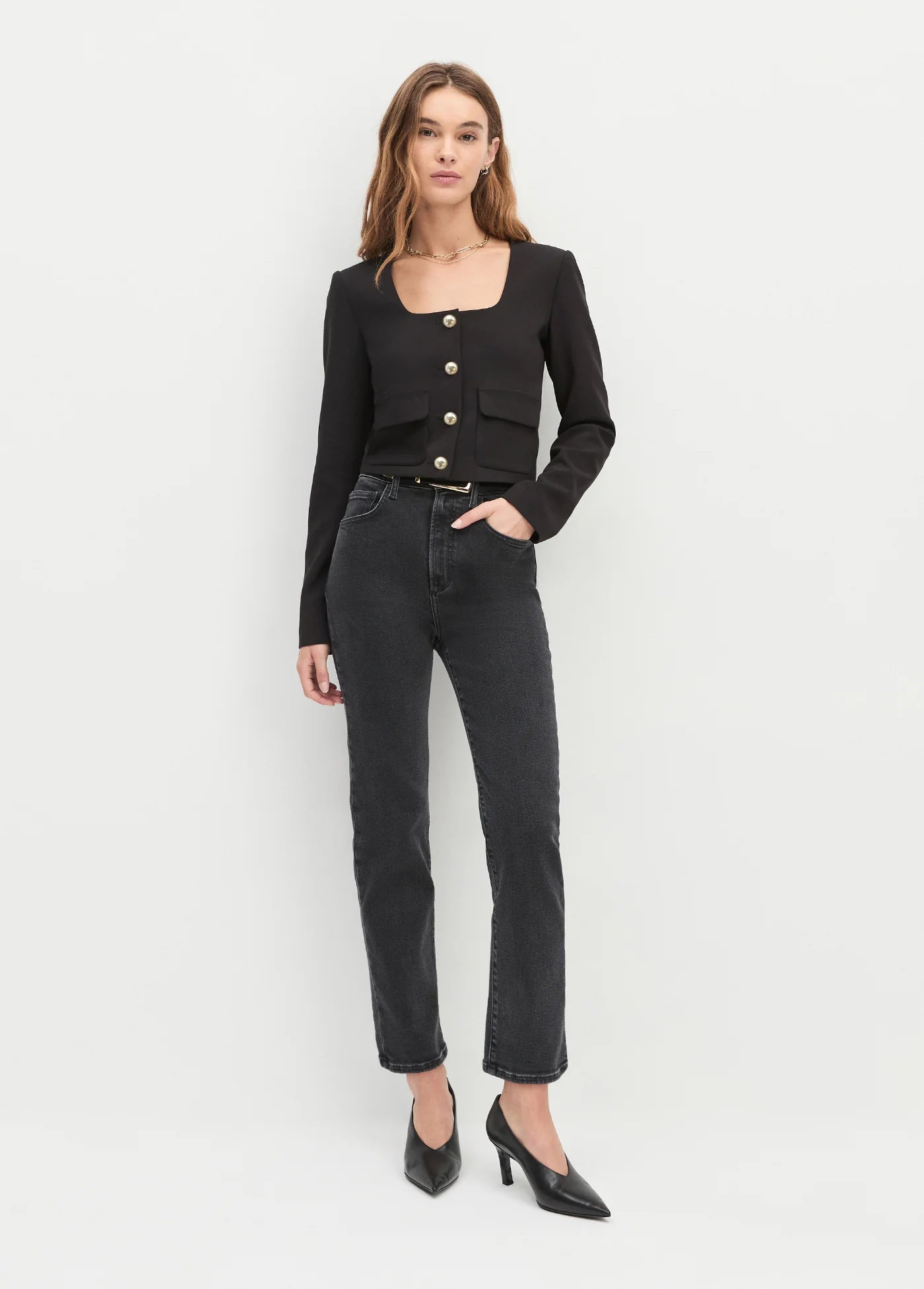 THE LAURA CROP JACKET Favorite Daughter