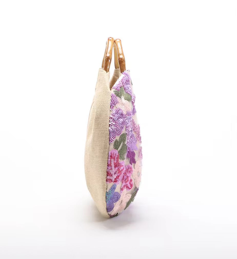 Floral Embellished Bag