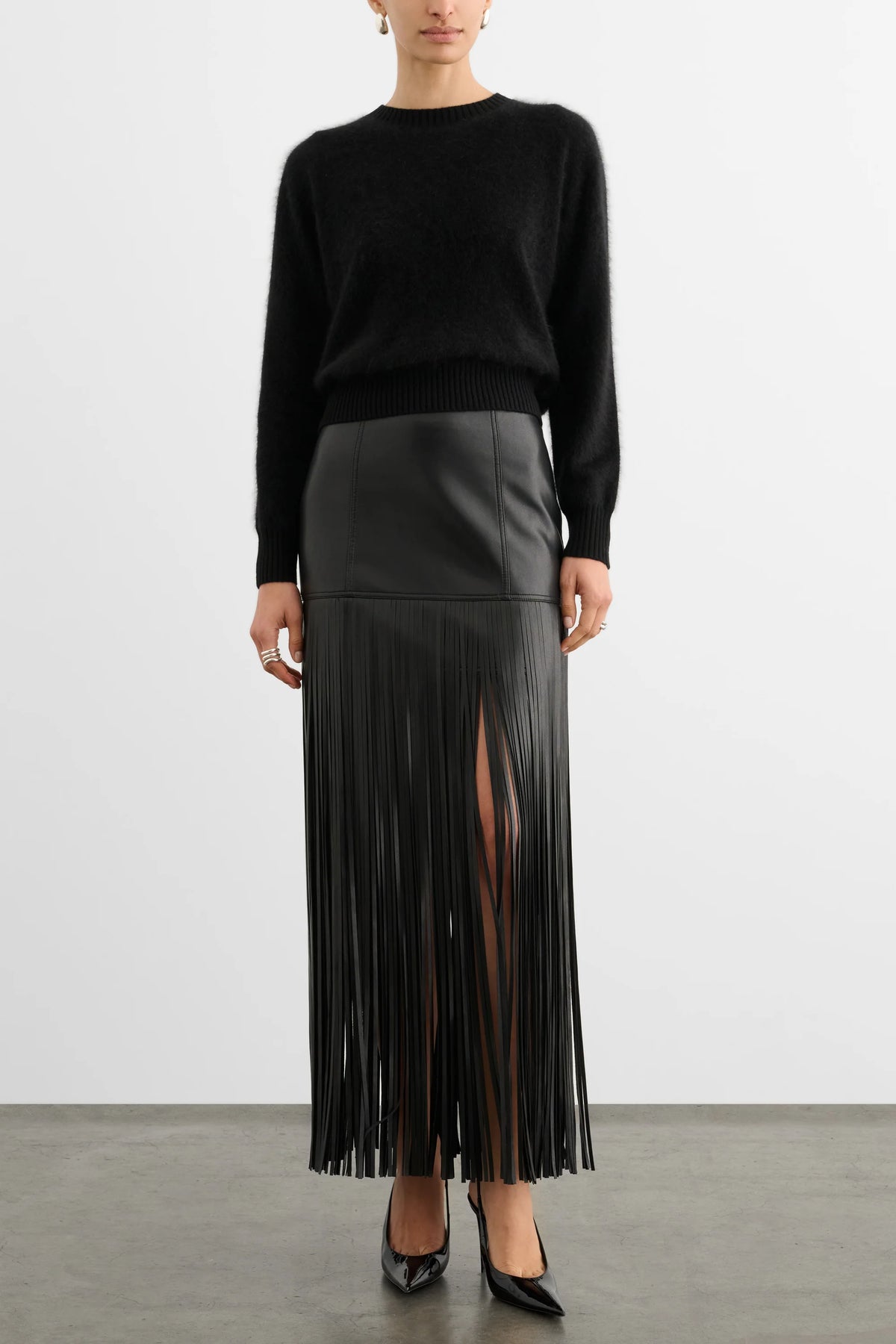 Soren Mini Skirt with Fringe