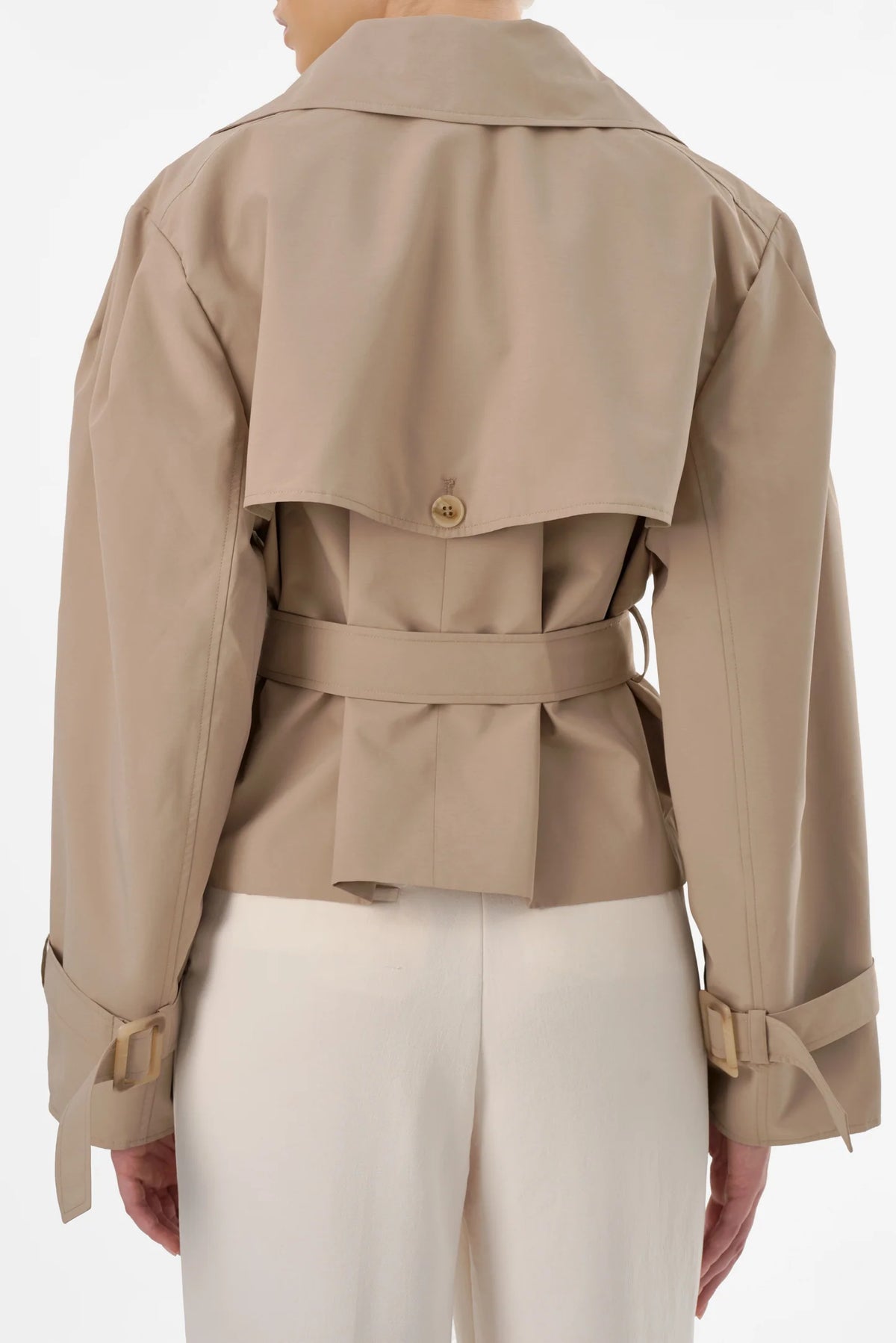 Quinn Cropped Trench Coat