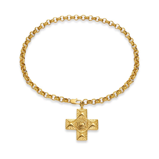 Celestial Cross Link Necklace