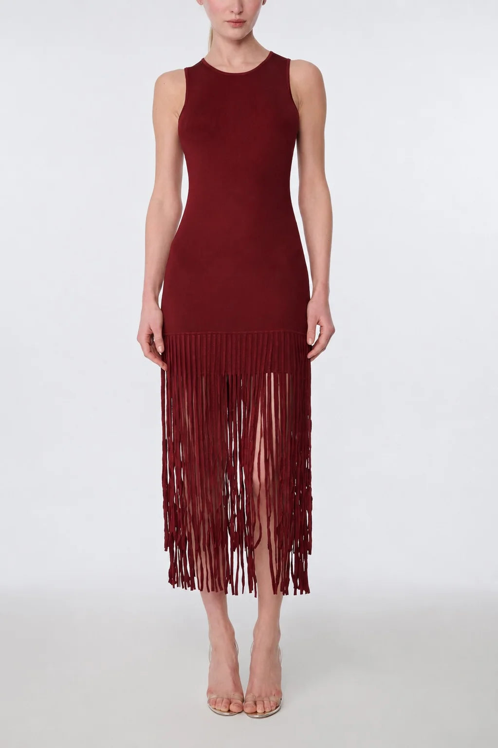 Margaux Racer Mini Dress with Fringe