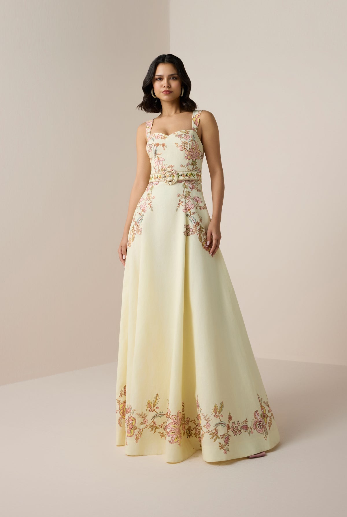 RIAH BUCKLE LONG DRESS HEMANT& NANDITA
