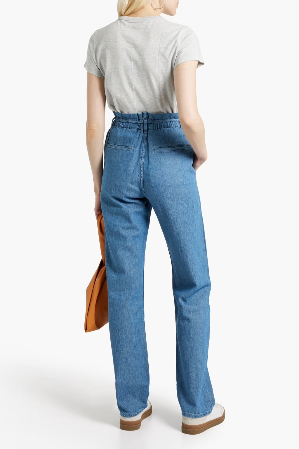 Dark Indigo Linen-Blend Straight Jean - Rag & Bone