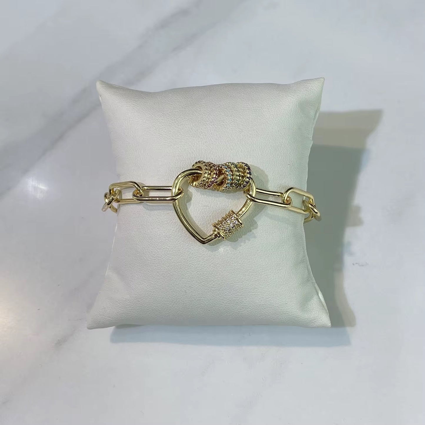 Luxe Lock Link Bracelet