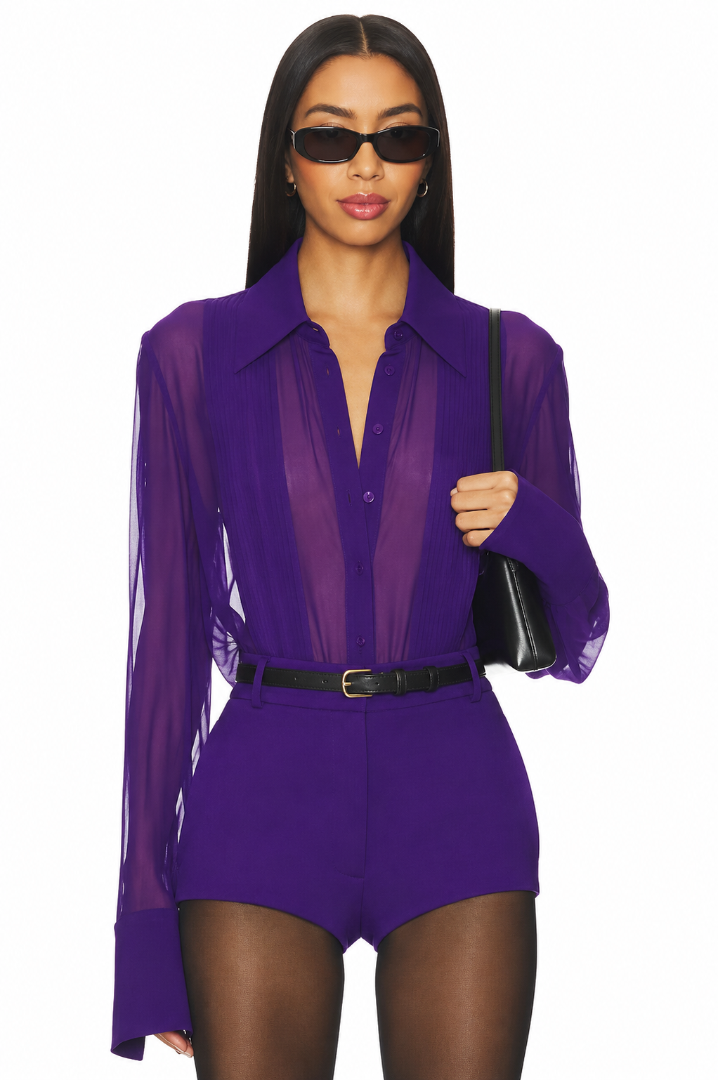 Meghan Panelled Silk Blouse