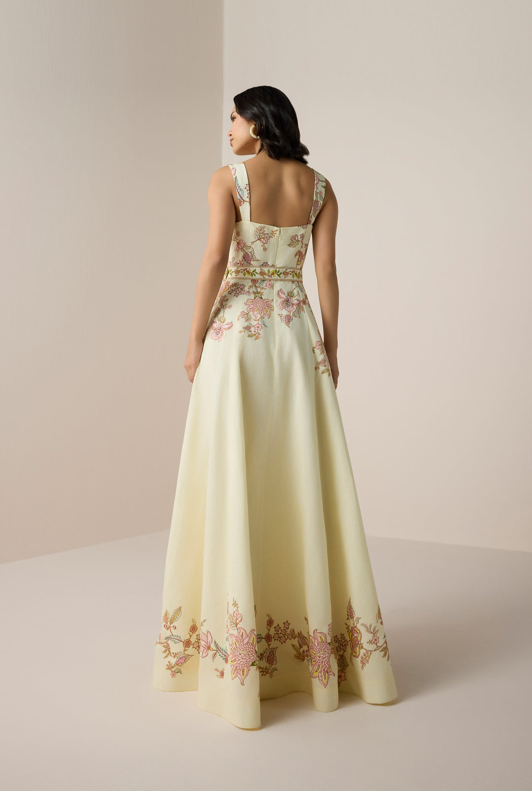 RIAH BUCKLE LONG DRESS HEMANT& NANDITA