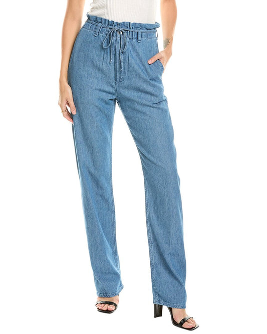 Dark Indigo Linen-Blend Straight Jean - Rag & Bone