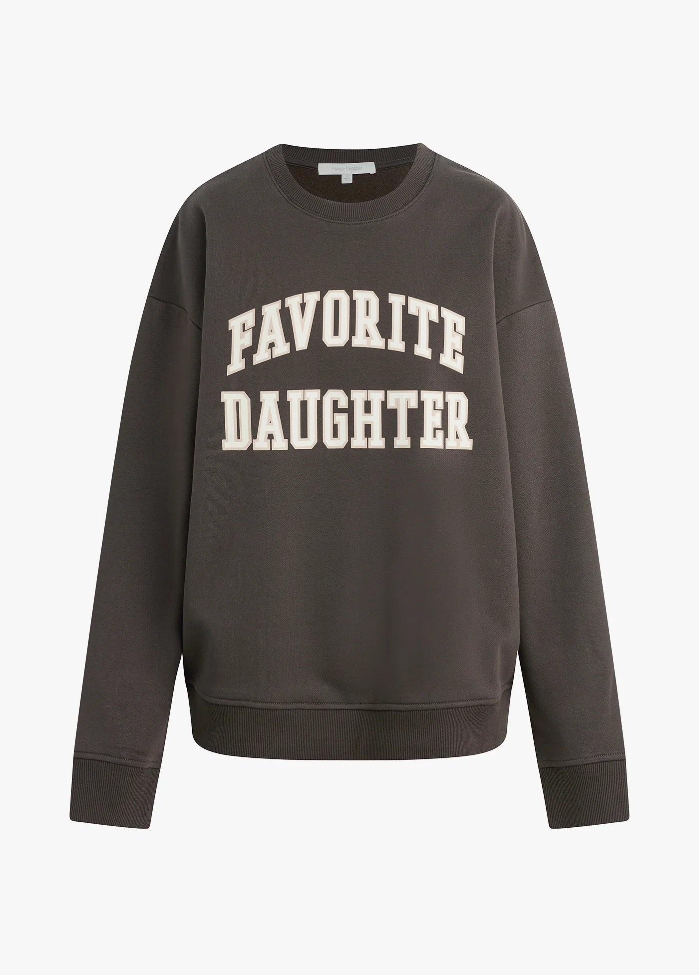 THE COLLEGIATE SWEATSHIRT - Coffee/Gardenia