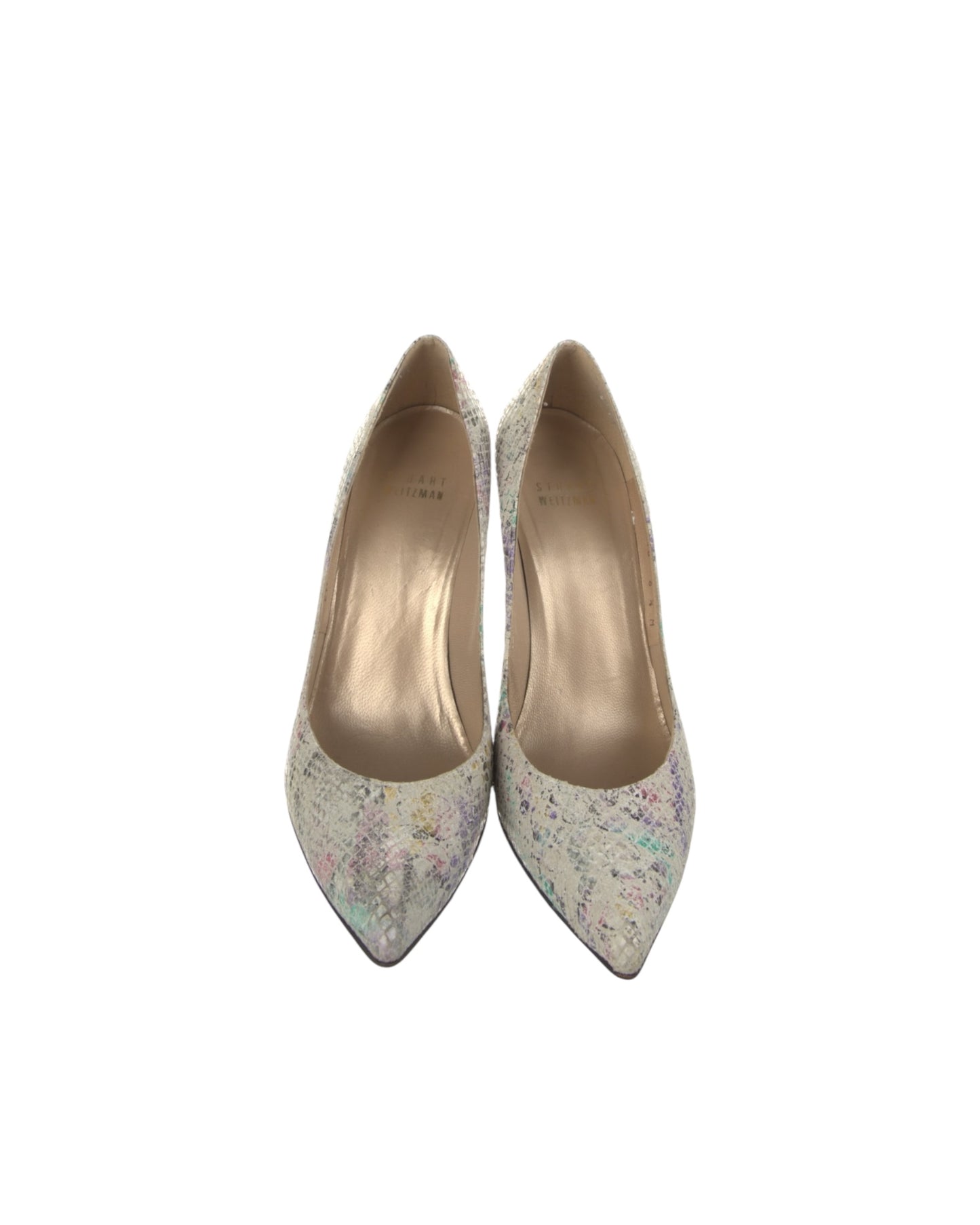 Stuart Weitzman
Embossed Leather Animal Print Pumps