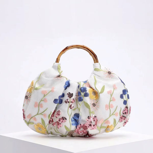 Floral Embellished Bag