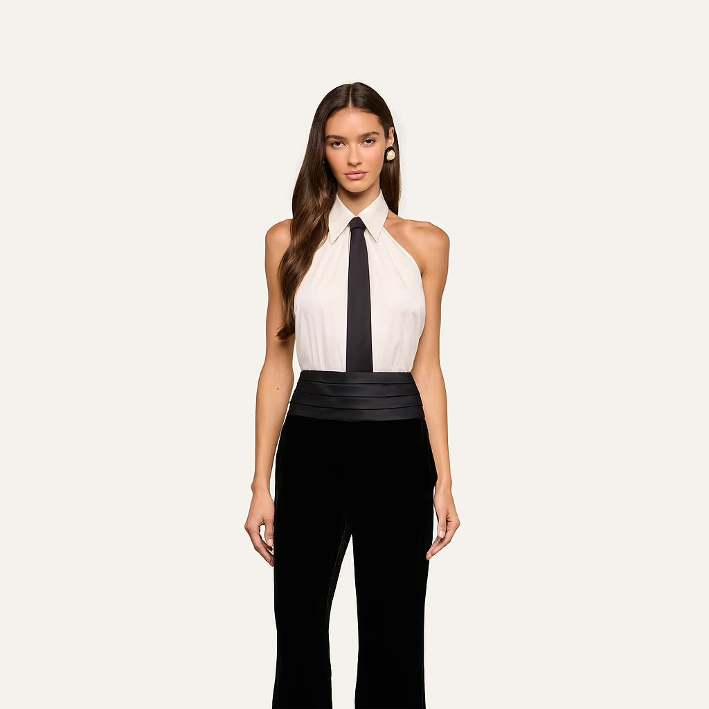 Wren Necktie Halter Top