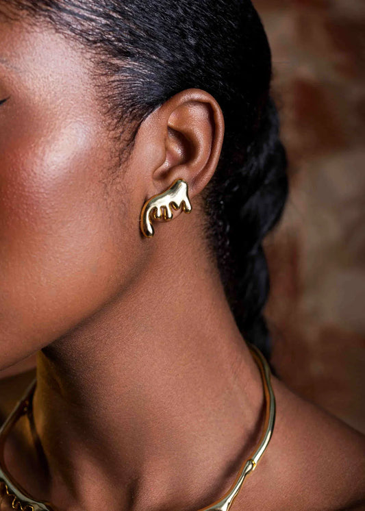Golden Honey Earring
