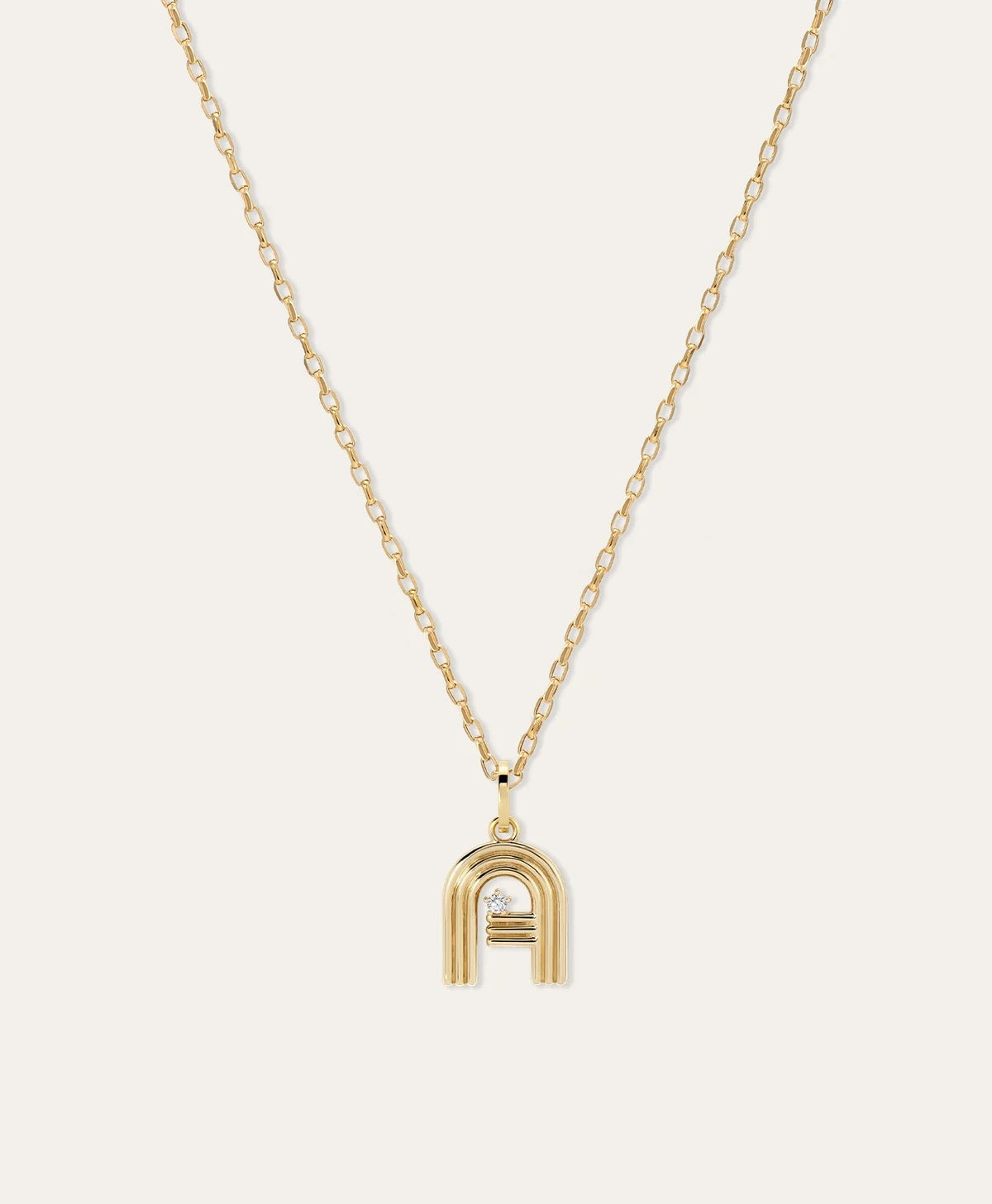 Groovy Diamond Initial Hinged Charms