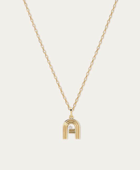 Groovy Diamond Initial Hinged Charms