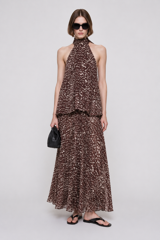 Silk Polka Dress
