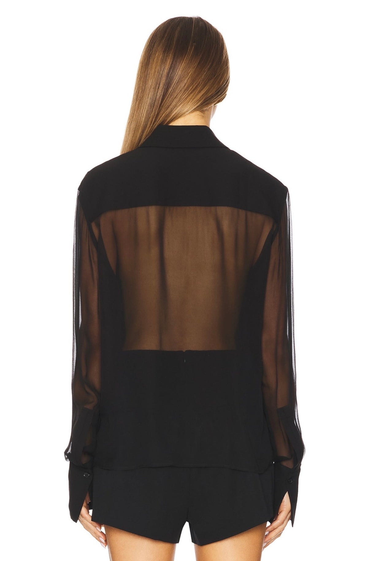 Flore silk shirt in white
