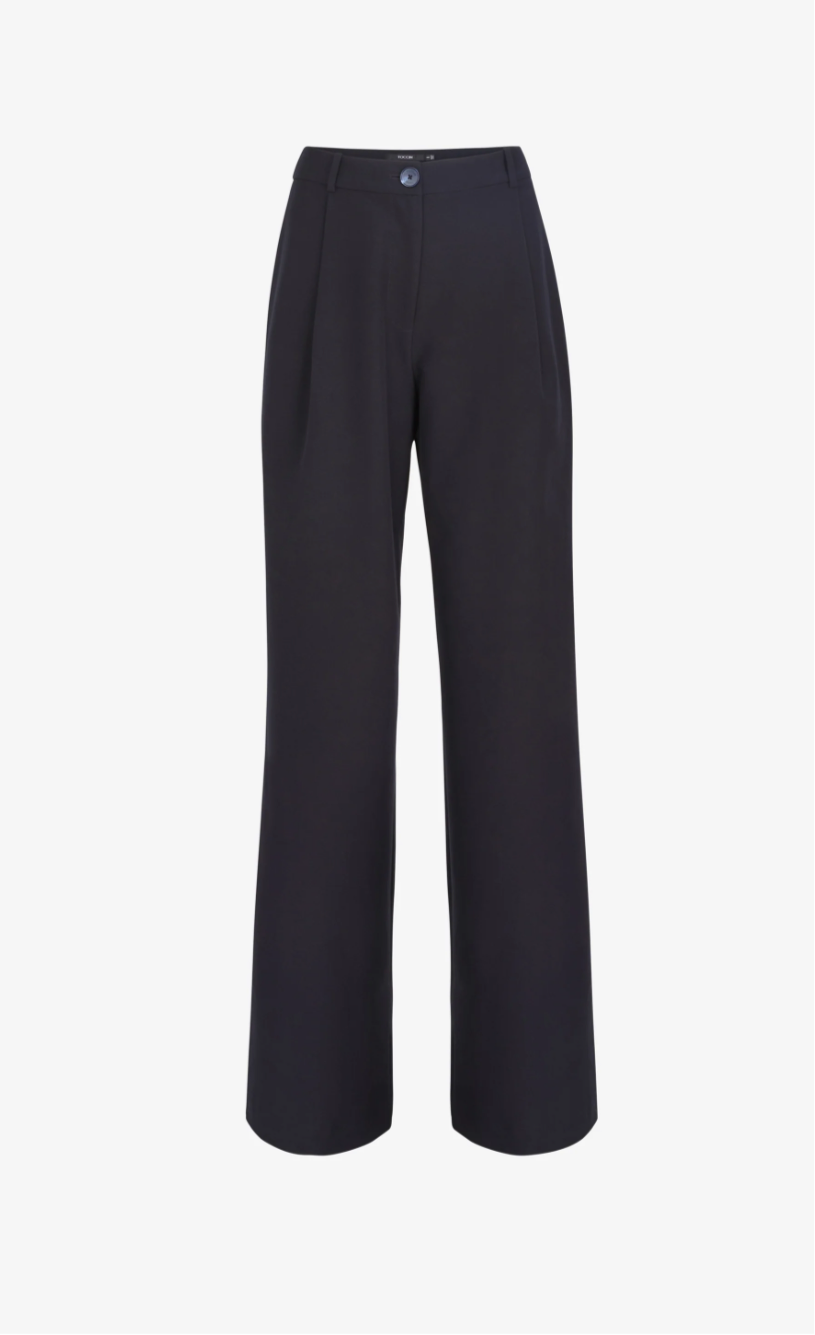 Solara Pleated Wide Leg Trousers - TOCCIN