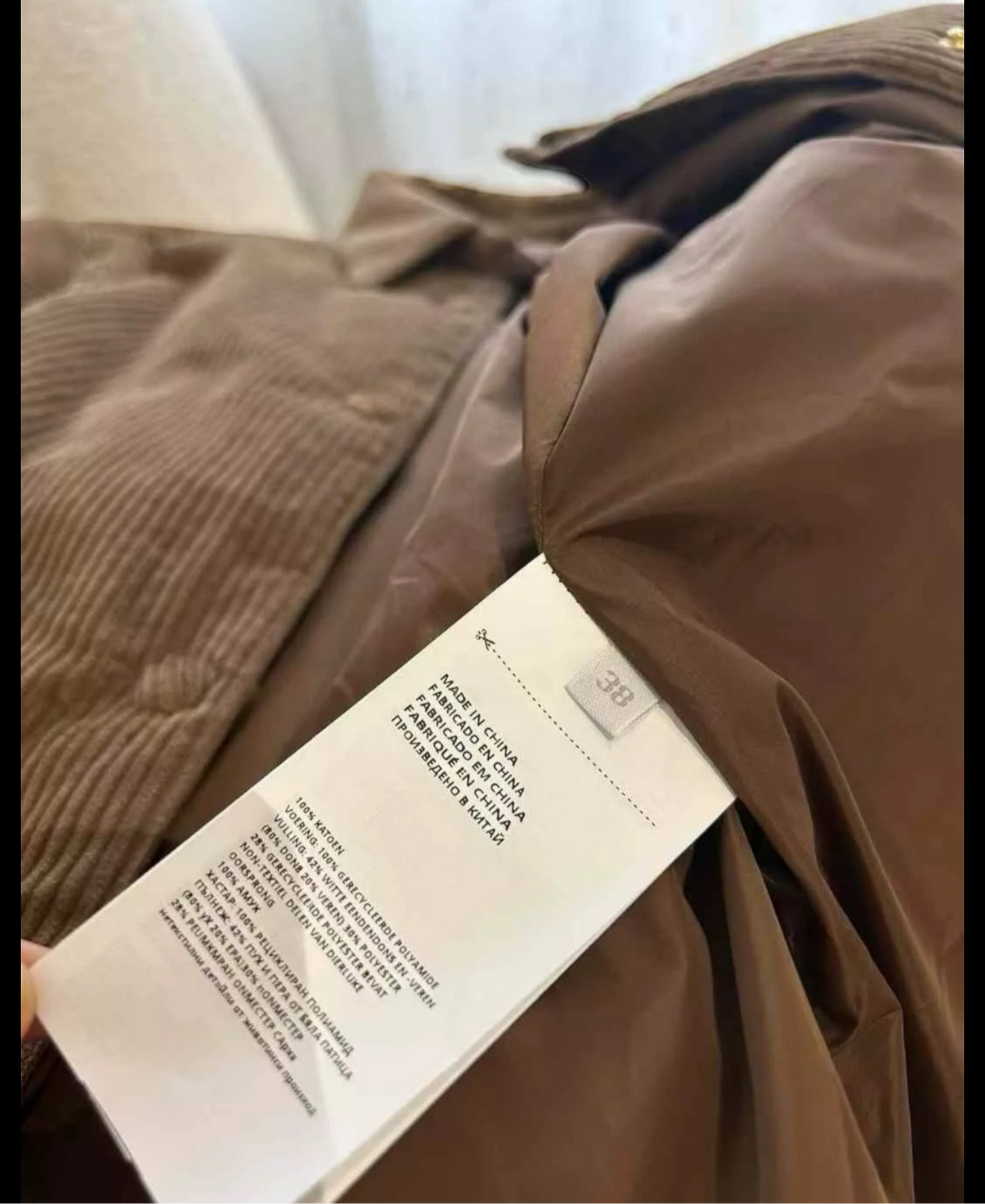 Miu Miu Corduroy Eco-Down Shirt Jacket – Size US 4