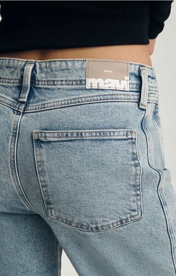 Nica Twisted Barrel Jeans Mavi