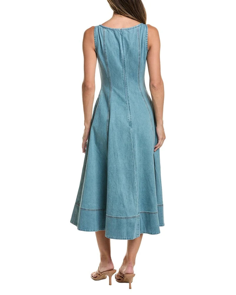 Tia Sculpted Midi Dress - TOCCIN